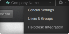 Helpdesk Integration in Settings Tab